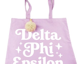 Bid Day Bag Comfort Colors Brit and Bee Canvas Sorority Tote Bag DZ Bag Delta Zeta Tote Bag Sorority Gift Big Little Sister