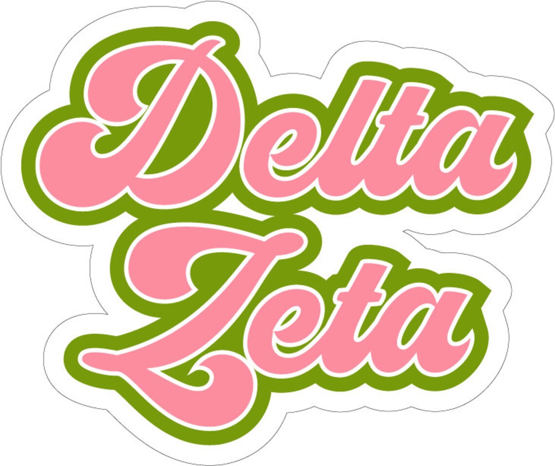 Delta Zeta Retro Sorority Car Magnet Set of 2 Removable No | Etsy