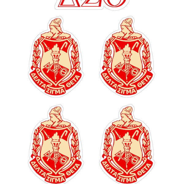 Delta Sigma Theta Crest Sticker Sheet