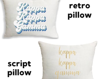 Details about   Kappa Kappa Gamma Sorority Retro Throw Pillow 
