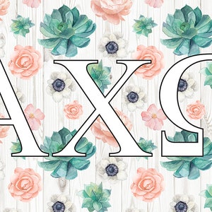 Alpha Chi Omega Sorority Flags | Etsy