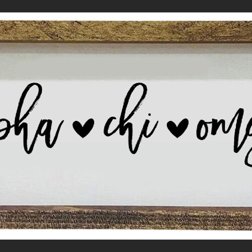 Alpha Chi Omega Wooden Wall Art - Etsy