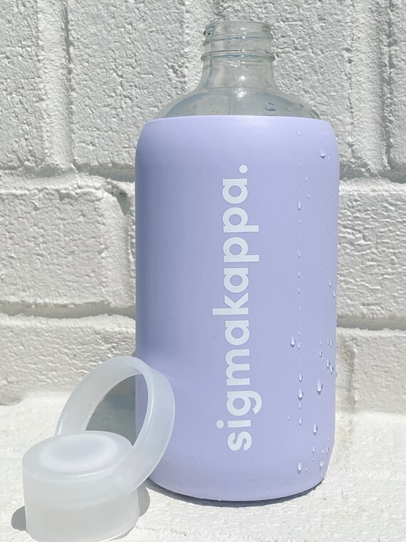 16oz Glass Water Bottle with Silicone Sleeve