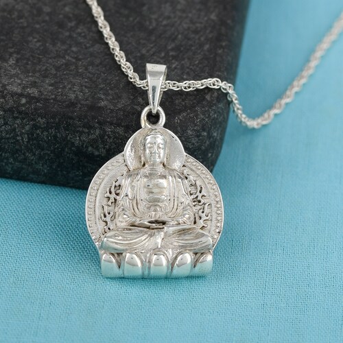 925 Sterling Silver Huddha Pendant Buddha Charm Mala Charm - Etsy