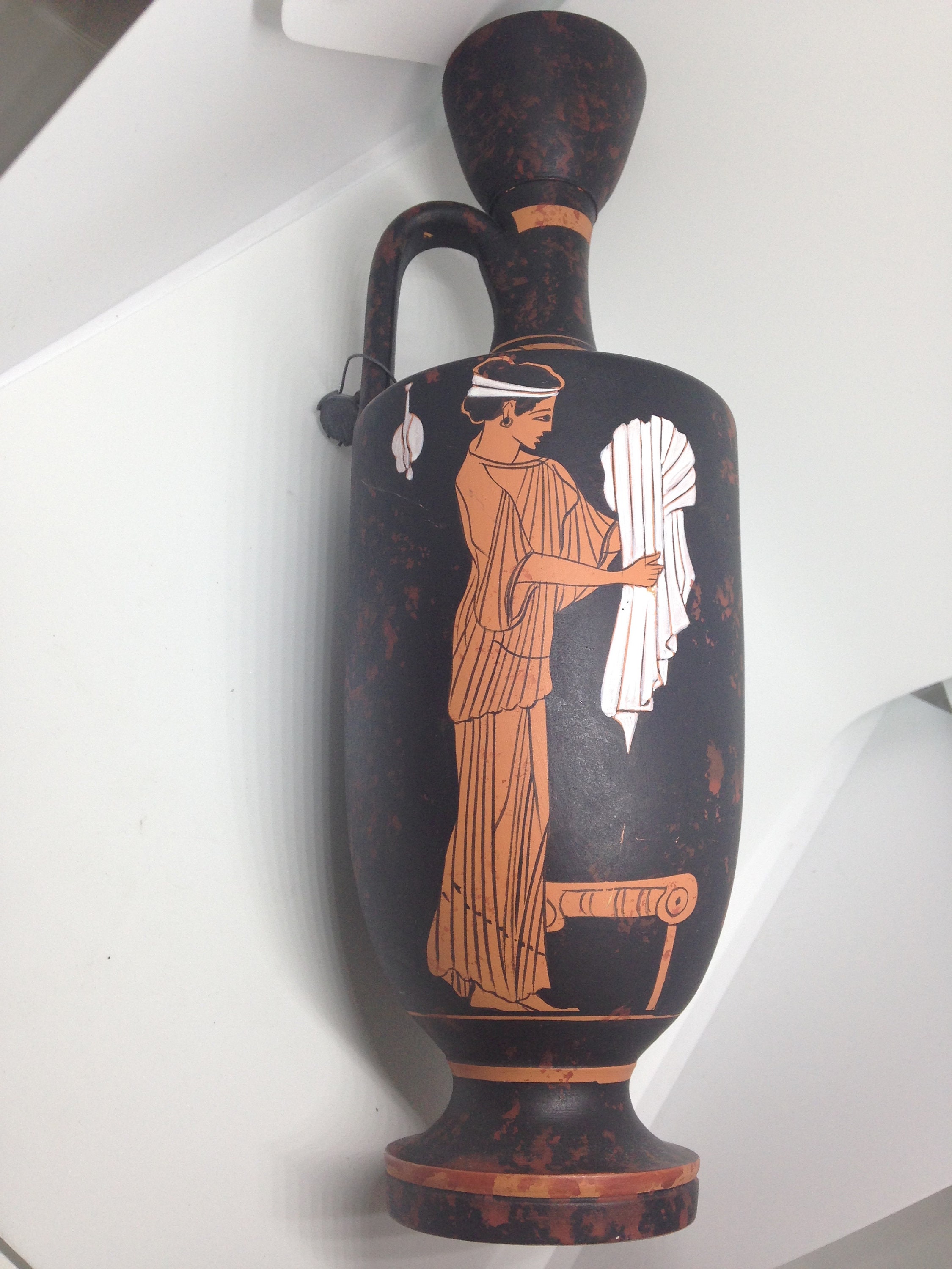 Greek Lekythos Vase Vatican Museum Reproduction Original Etsy