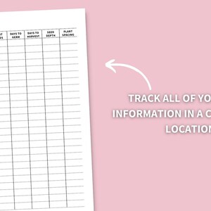 Garden Planner Letter Size Printable, Gardening Log, Garden Journal, Gardening Organizer, Gardening Binder, Planting Journal image 5