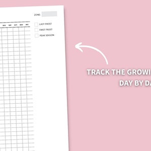 Garden Planner Letter Size Printable, Gardening Log, Garden Journal, Gardening Organizer, Gardening Binder, Planting Journal image 4