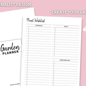 Garden Planner Letter Size Printable, Gardening Log, Garden Journal, Gardening Organizer, Gardening Binder, Planting Journal image 3