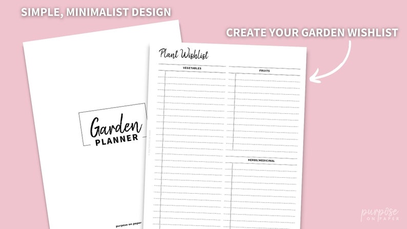 Garden Planner Letter Size Printable, Gardening Log, Garden Journal, Gardening Organizer, Gardening Binder, Planting Journal image 3