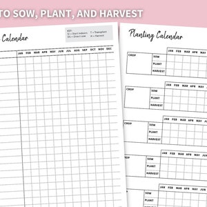 Garden Planner Letter Size Printable, Gardening Log, Garden Journal, Gardening Organizer, Gardening Binder, Planting Journal image 6