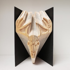 Deer Skull / Skeleton / Hunting / Art / Folded Book Art
