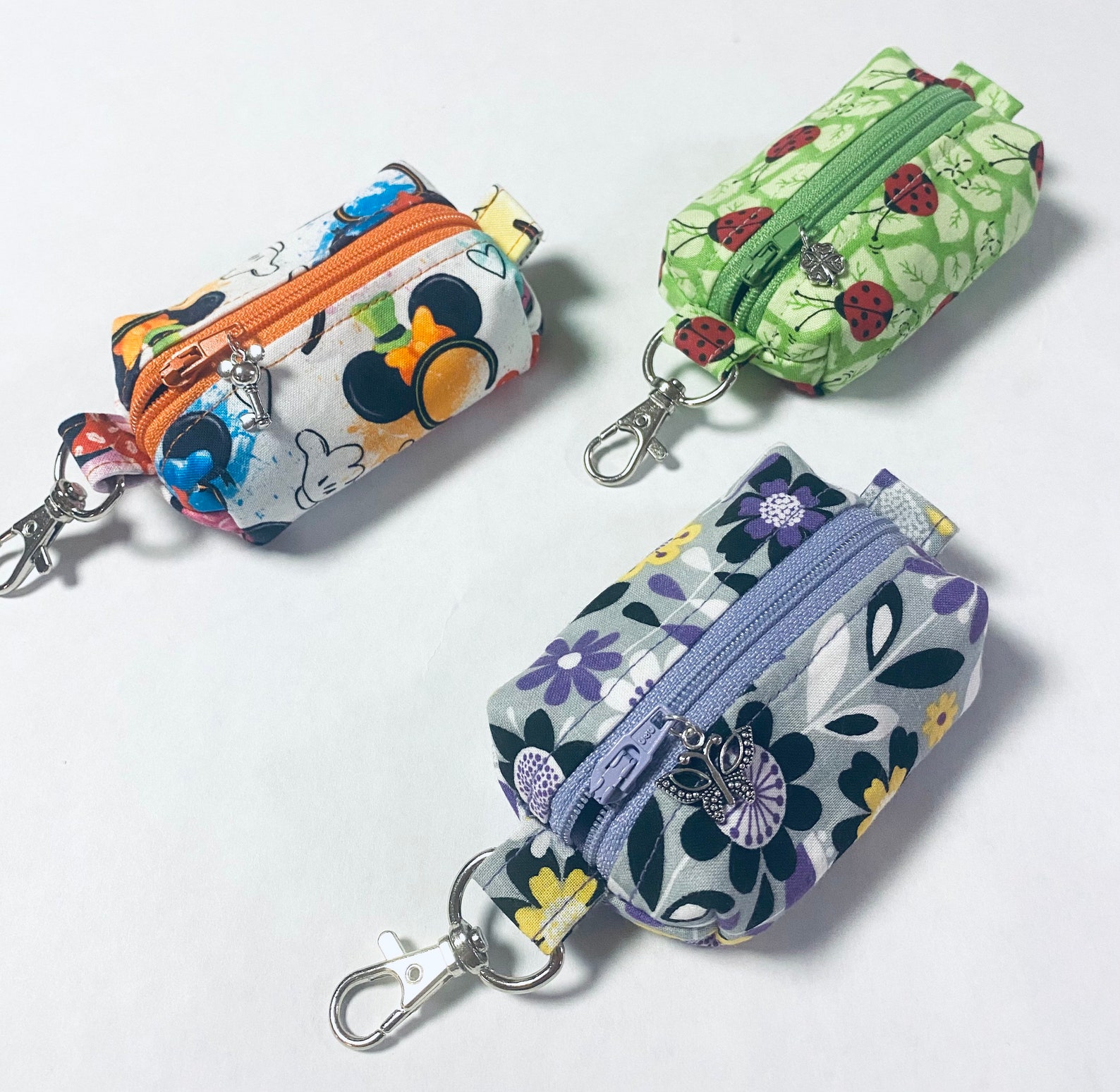 Mini Boxy Zipper Pouch Keychain Pouch Earbuds Pouch Etsy