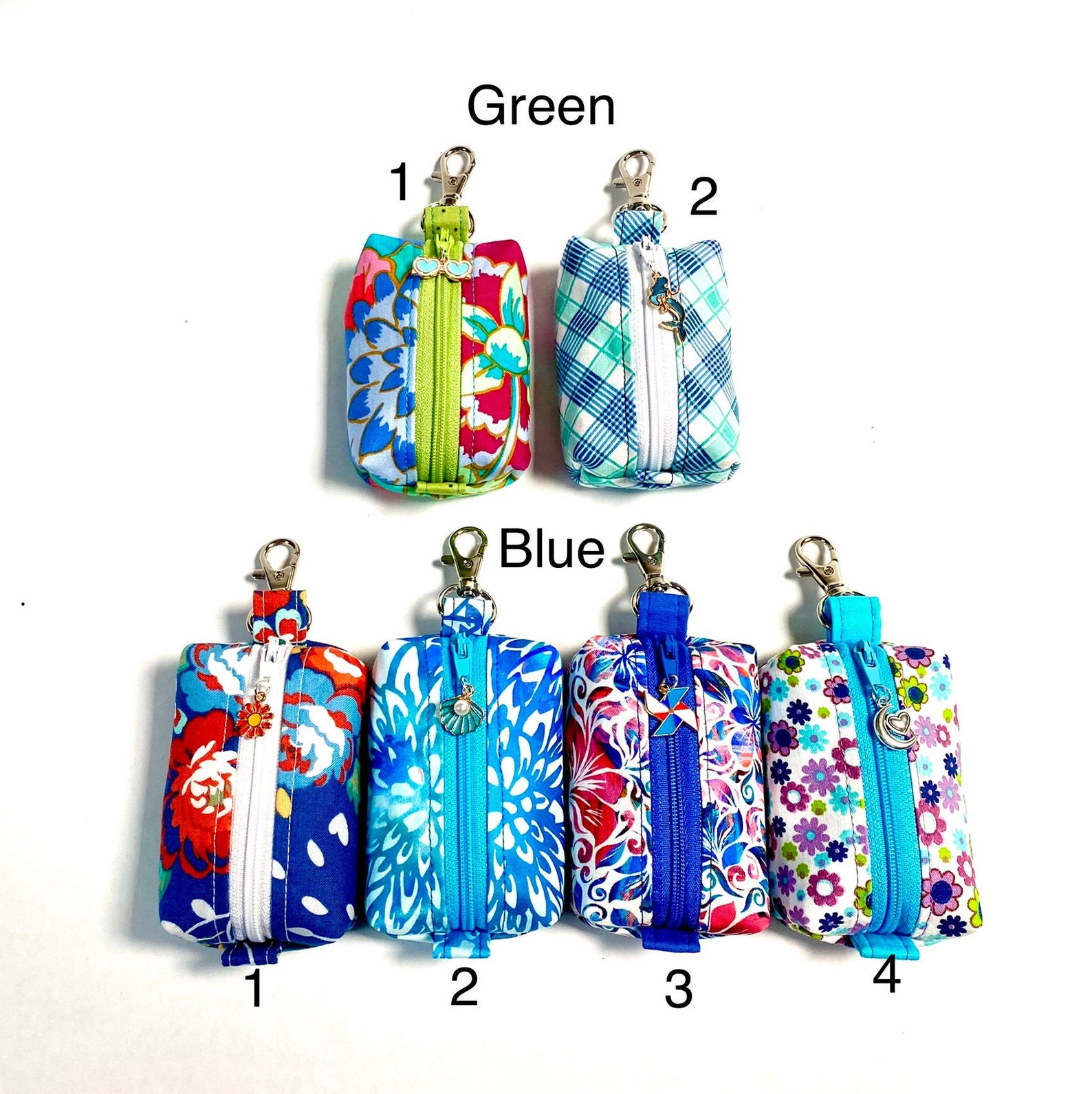 Mini Boxy Zipper Pouch Keychain Pouch Earbuds Pouch Etsy