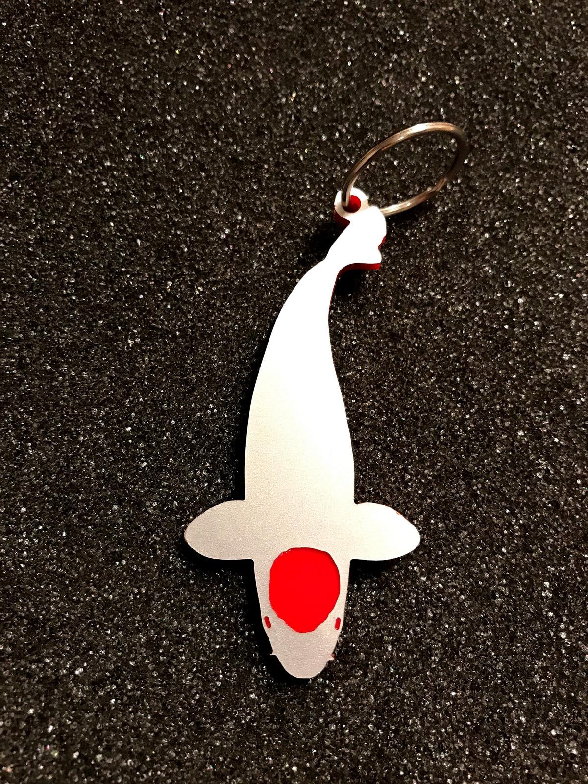 Koi Schlüsselanhänger, Kohako, Tancho, Shiro Utsuri Teich, Fisch