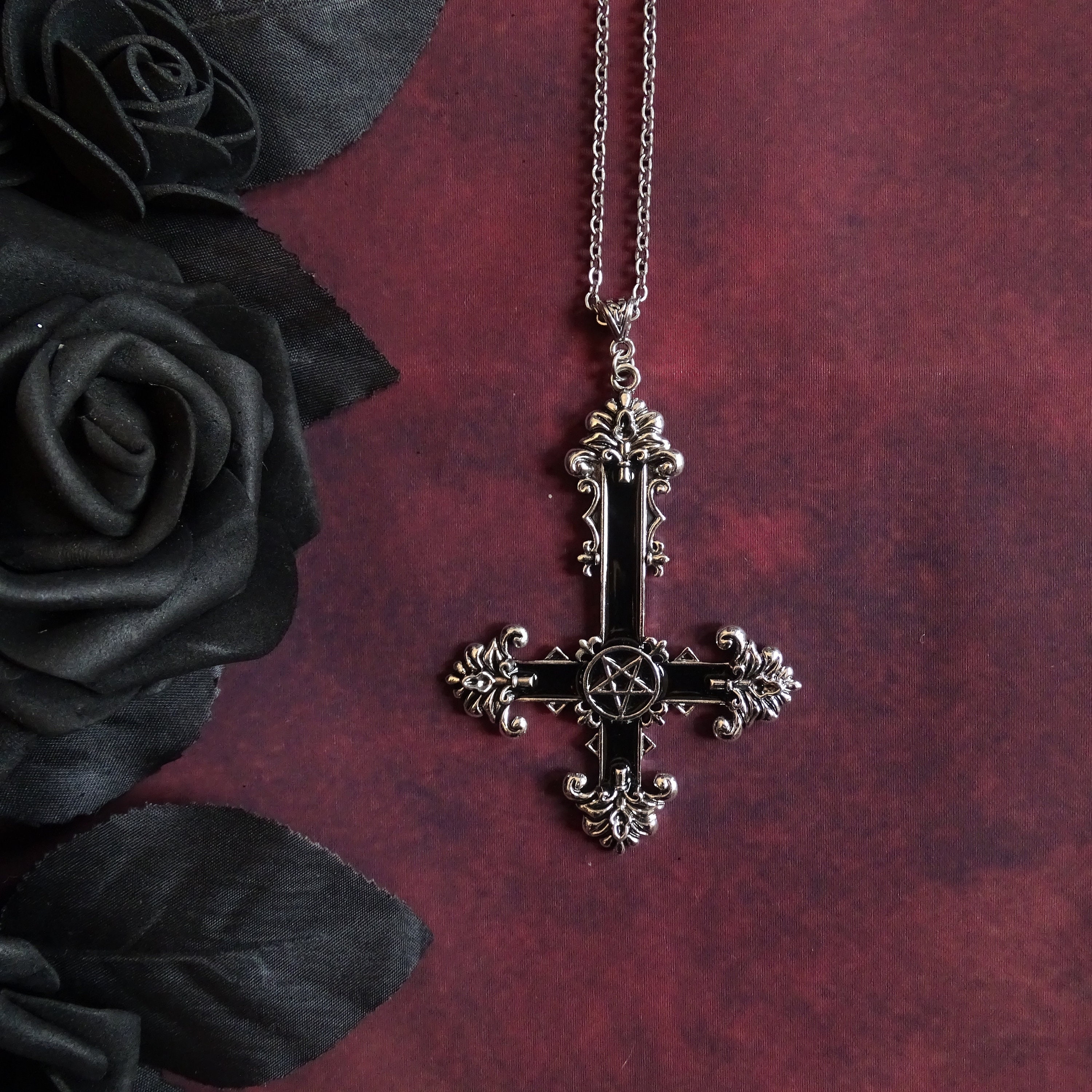 Upside down cross - necklace – forbidden alchemy