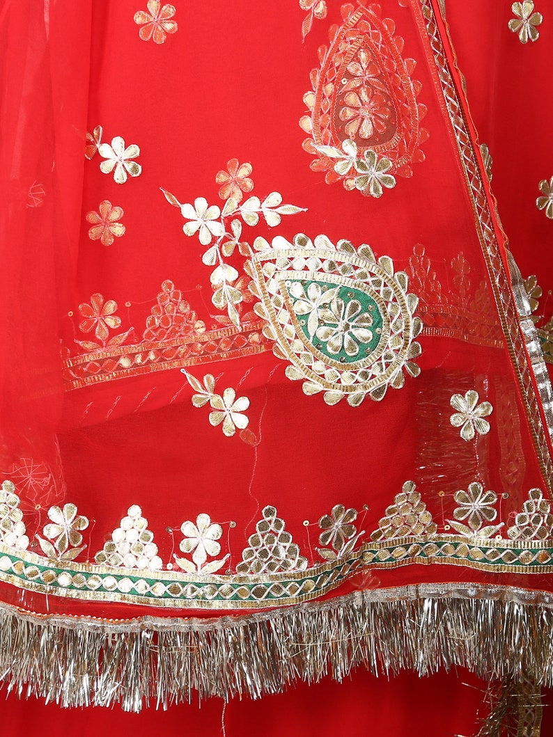 semi georgette rajputi poshak