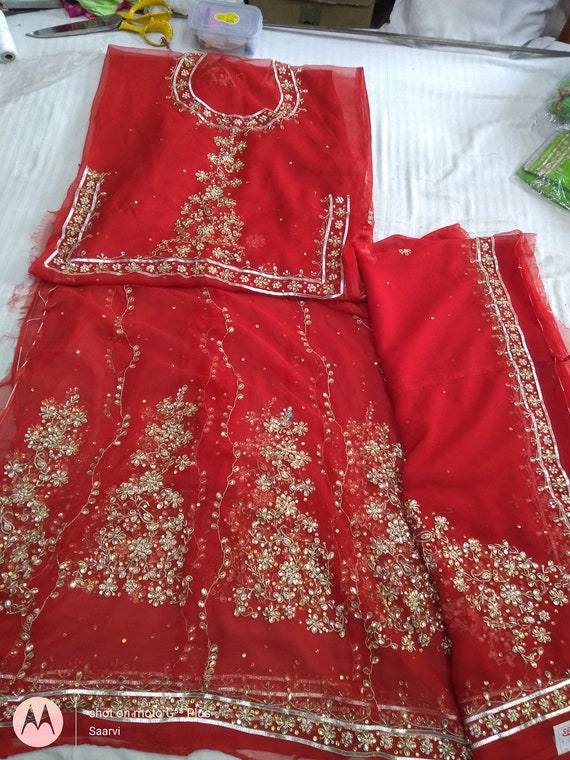 rajputi red poshak