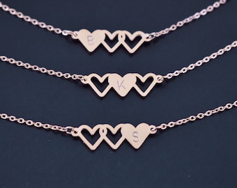 Custom Best Friend Necklace for 3, 3 Bff Necklace, Friendship Necklace, 3  Heart Necklace, 3 Best Friend Necklace, Rose Gold, Silver, Gold - Etsy