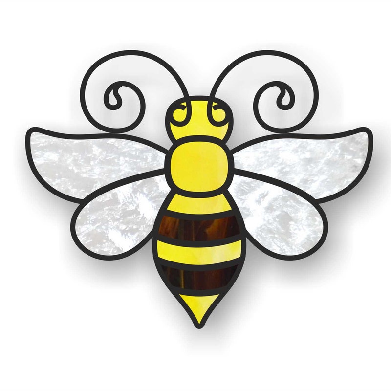 Bumble Bee Stained Glass Pattern - Etsy