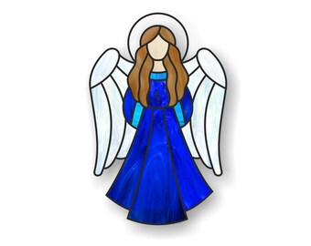 Stained glass patterns, angel gift, memory gift pattern, digital PDF file, window hangings