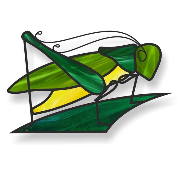 Grasshopper stai glass digital pattern, digital PDF, hobby license, printable PDF patterns download