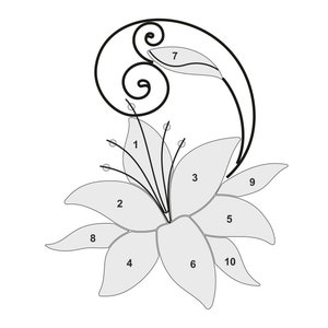 stained glass pattern flower