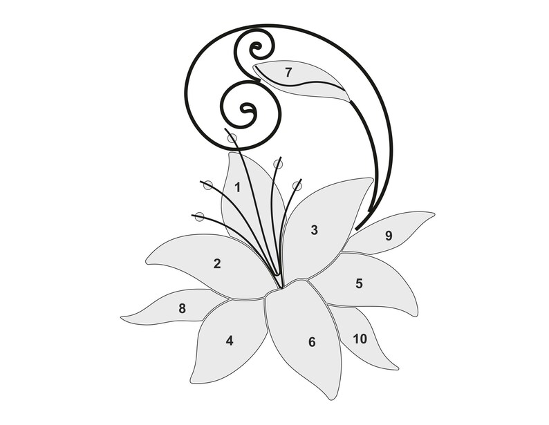 stained glass pattern flower
