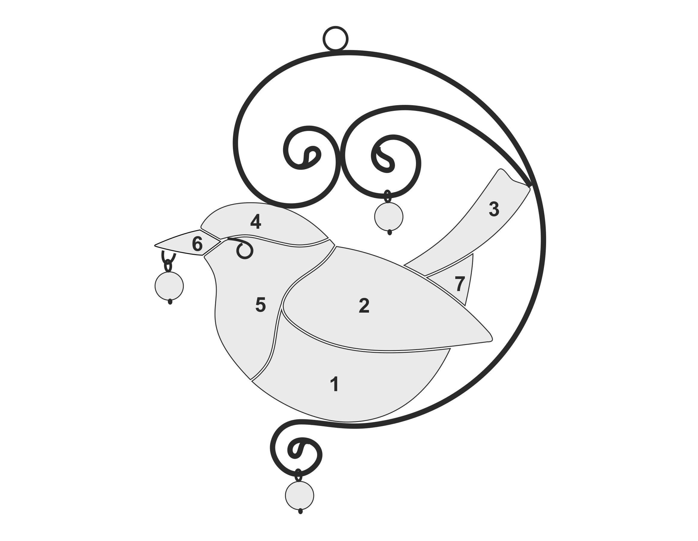 Stained Glass Robin Bird Digital Pattern, Digital PDF, Hobby License