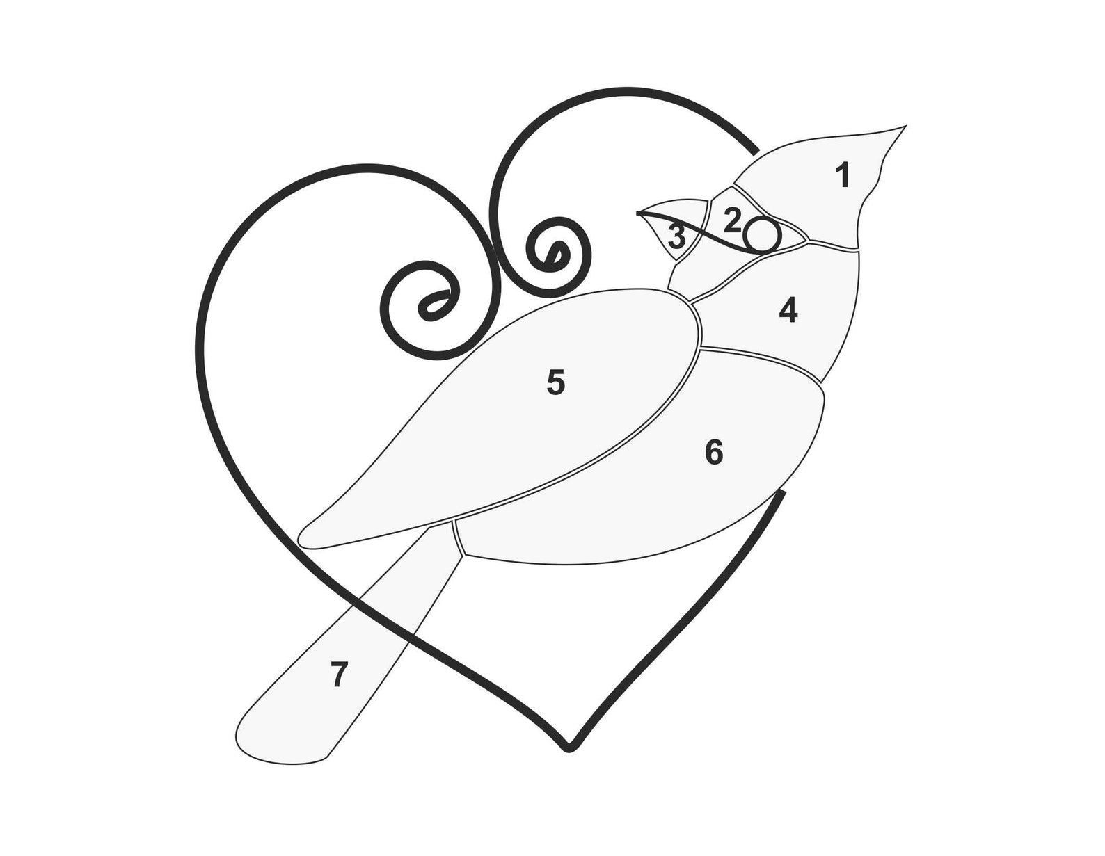 Stained Glass Christmas Cardinal Digital Pattern, Digital PDF, Hobby ...