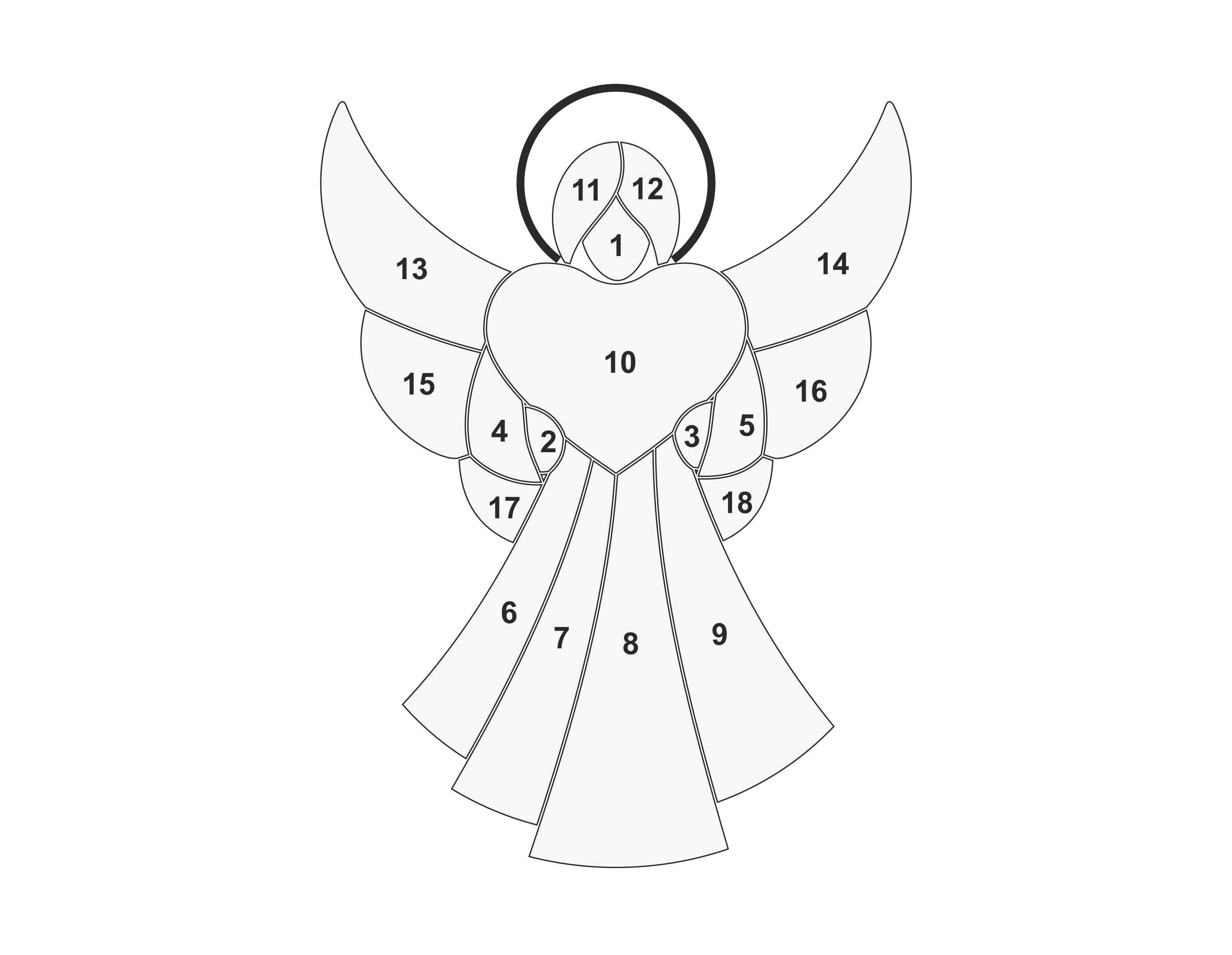 Stained Glass Angel Pattern, Memory Gift Patterns, Digital PDF File ...
