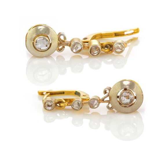 Art Deco diamond drop earrings
