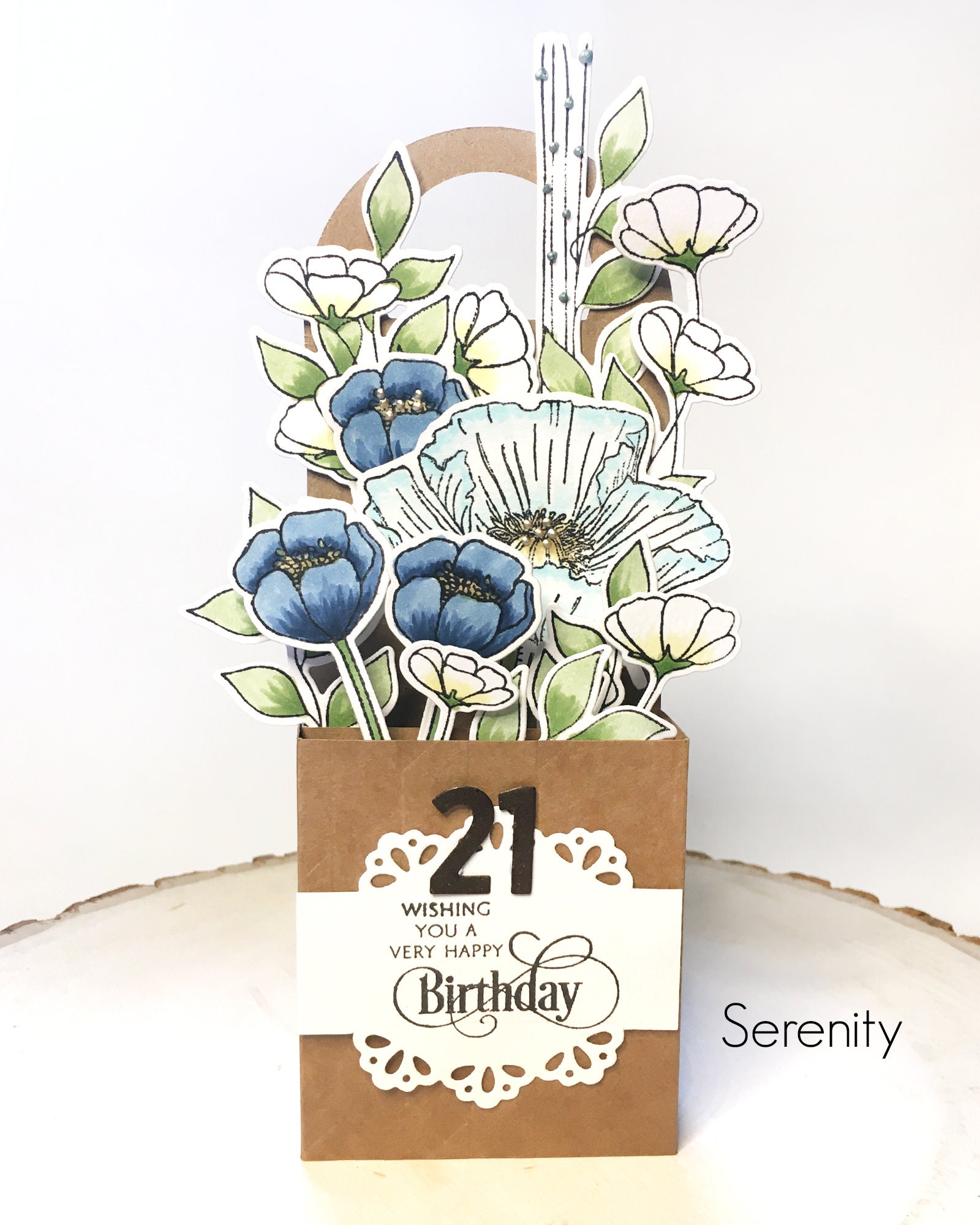 Flower Bouquet Pop up Box Card for Various Occasions / Floral - Etsy