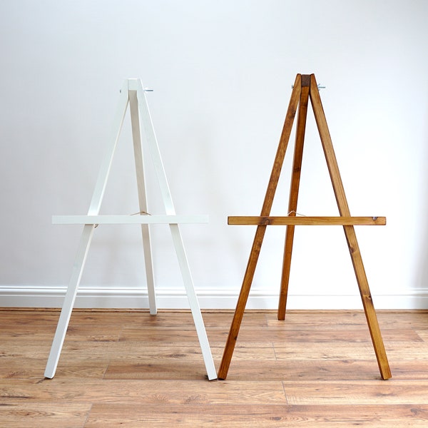 Large Wooden Easel Display Stand - for Artwork, Events, Parties, Celebrations, Signs, Banners & Posters