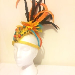 Feather festival headwear