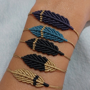 Macramé-veren armbanden, macramé-veren, macramé-armbanden