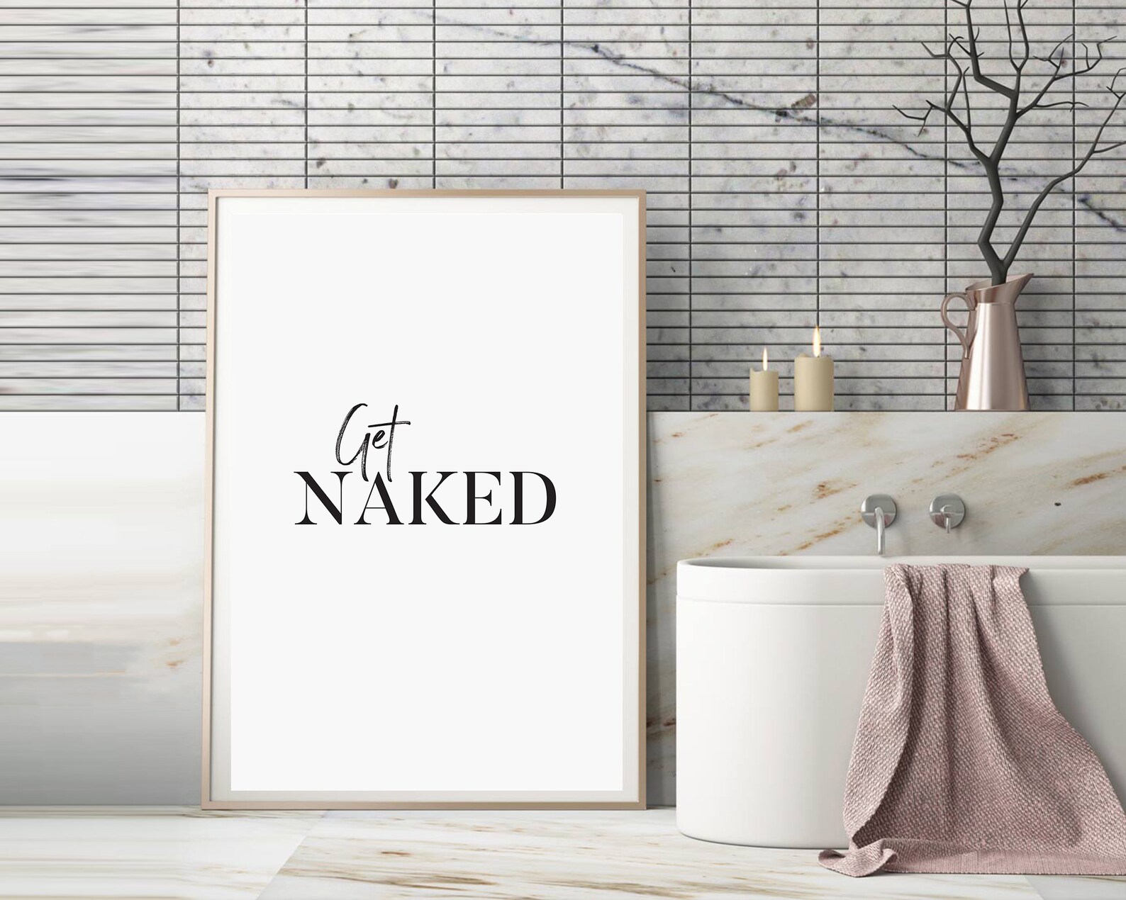 Get Naked Wall Art Printable Get Naked Print Get Naked | Etsy
