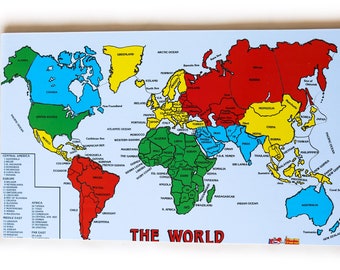 Jigsaw Map of the World