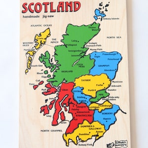 Jigsaw Landkarte Schottland
