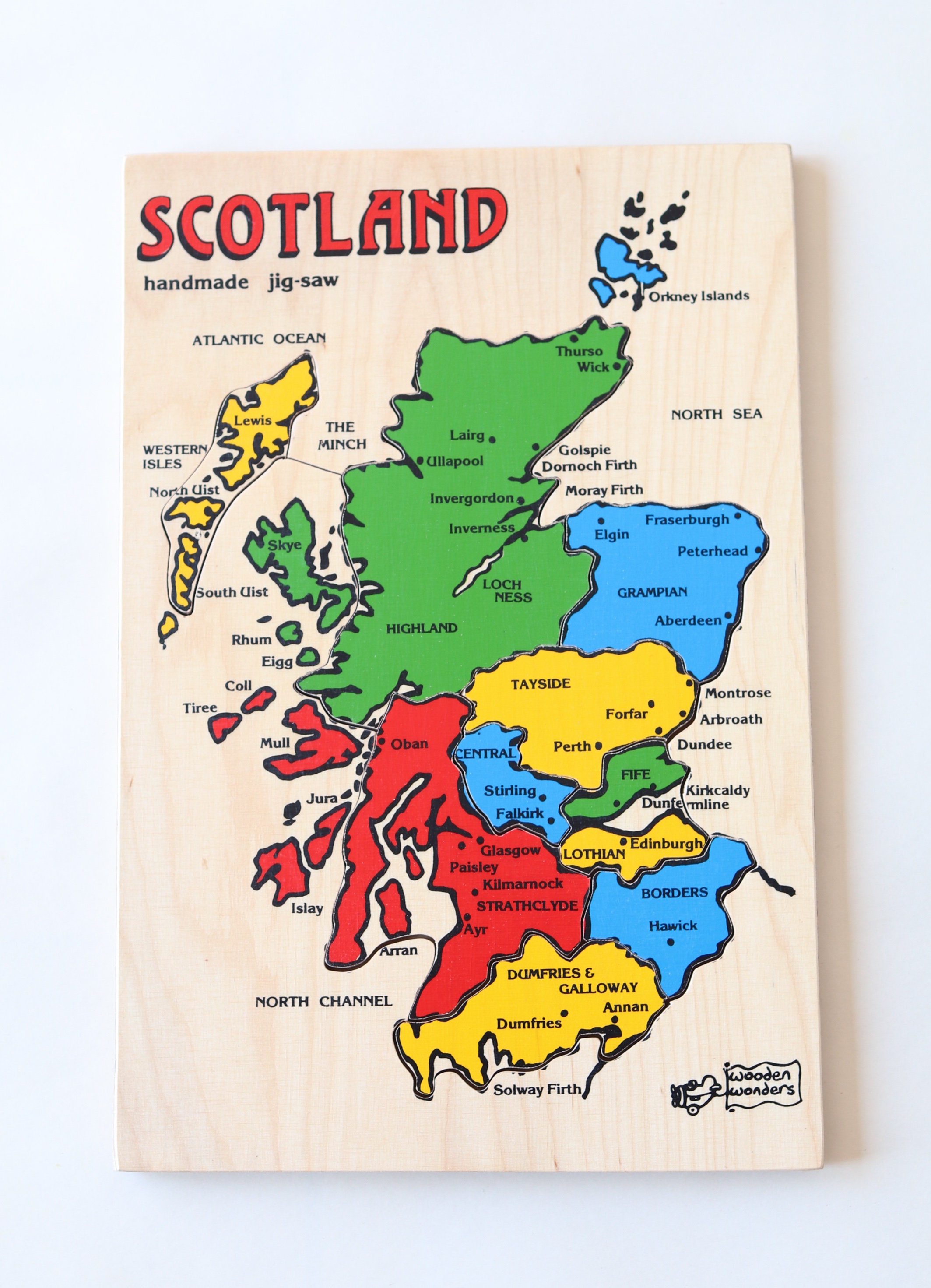 Jigsaw Map of Scotland
