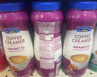 Amaretto Coffee Creamer 3 Pack | Handmade Dairy-Free Gourmet Powder | Vegan Almond Flavor Like HEB Hill Country Fare