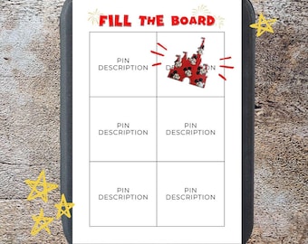 2 Pin Trading Scavenger Hunts Mini | 2 Sheets | Disney Pin Trading | Pin Trading Game