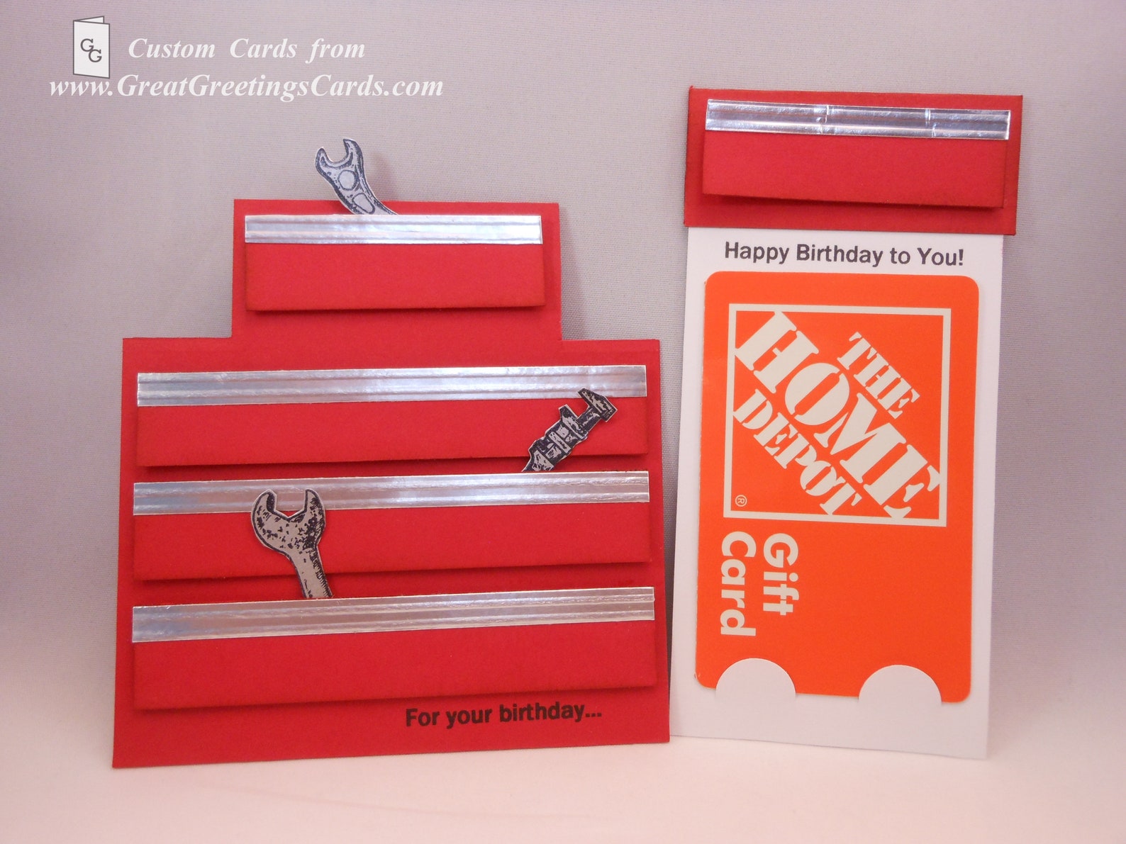 Tool Box Gift Card Holder Tool Box Tool Box Greeting Card Etsy