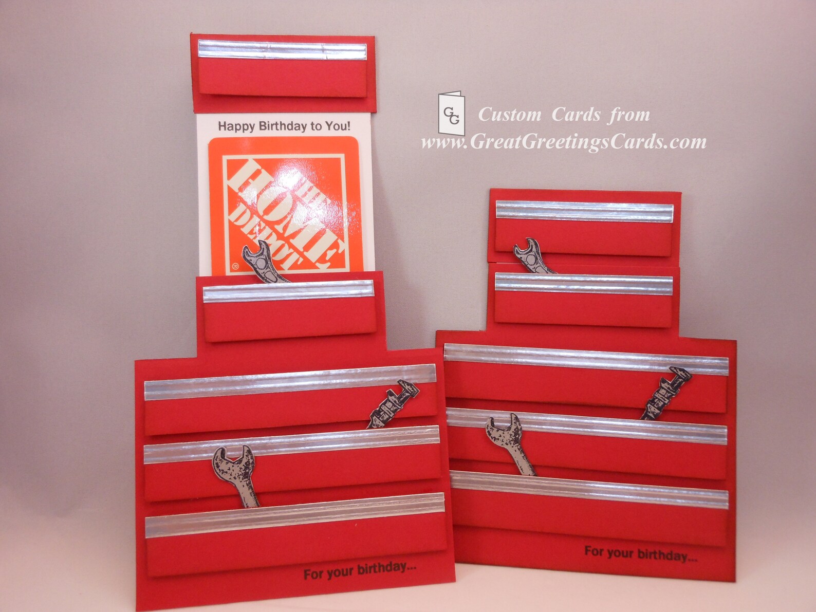 Tool Box Gift Card Holder Tool Box Tool Box Greeting Card Etsy