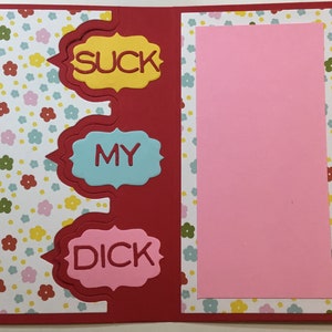 Saugen My D * Ck Flip Karte