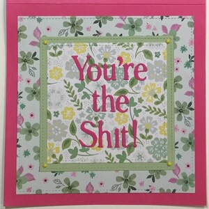 Sweary handgemachte Karte