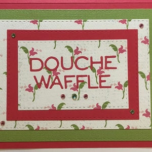 Dusche Waffel handgemachte Karte