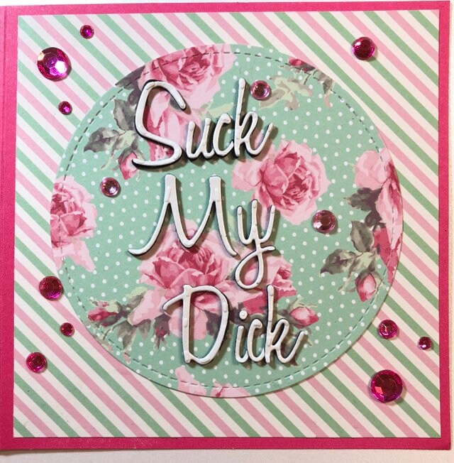 Suck My D*ck Handmade Card - Etsy
