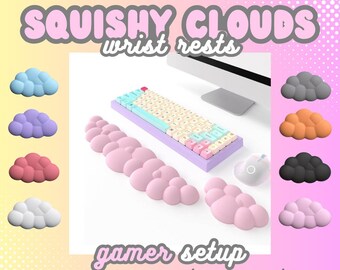 Cloud Keyboard/Mouse Wrist Rest | Cute Squishy | Comfort