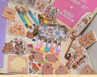 Kores - Jeu Pour Étudiants, Kit De Papeterie Dans Une Valise Pour L'École Et L'Université, Boîte Cadeau Pour Étudiants, Mallette De Transport Réutilisable, Fournitures Scolaires, Lot De 7 Produits