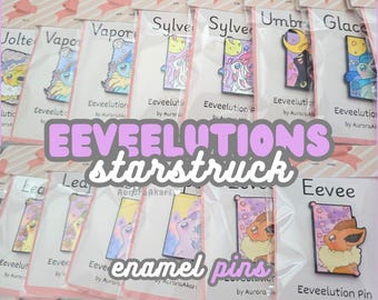 Eeveelution Starstruck emaille pins I Sylveon / Vaporeon / Eevee / Glaceon / Umbreon / Flareon / Jolteon / Espeon / Leafeon